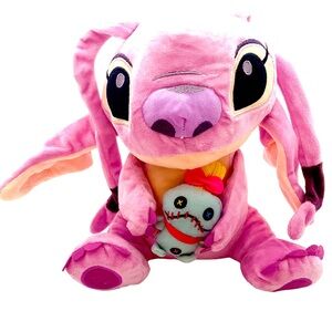 Angel Pink Plush Toy with Mini Doll 12 inches